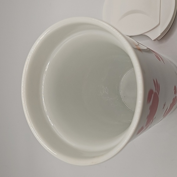 Davids Tea Iconic Ceramic Travel Mug Tumbler 10oz White Crab with Lid - Picture 4 of 4